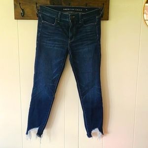 AE high rise jegging crop jeans